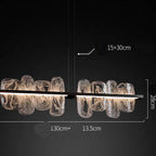 LINEAR GLASS CHANDELIER | CLPJS025L