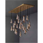 LINEAR RAINDROP GLASS CHANDELIER | CLHKA50CL
