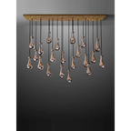 LINEAR RAINDROP GLASS CHANDELIER | CLHKA50CL