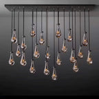 LINEAR RAINDROP GLASS CHANDELIER | CLHKA50CL