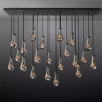 LINEAR RAINDROP GLASS CHANDELIER | CLHKA50CL