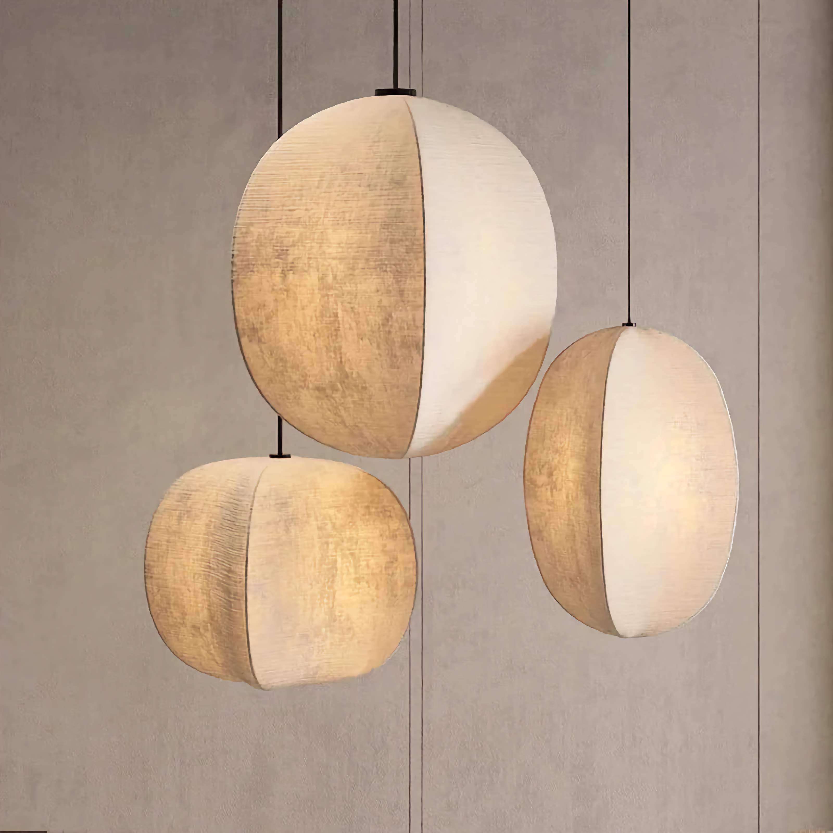LINEN GLOBE PENDANT LIGHTS | CL855L52