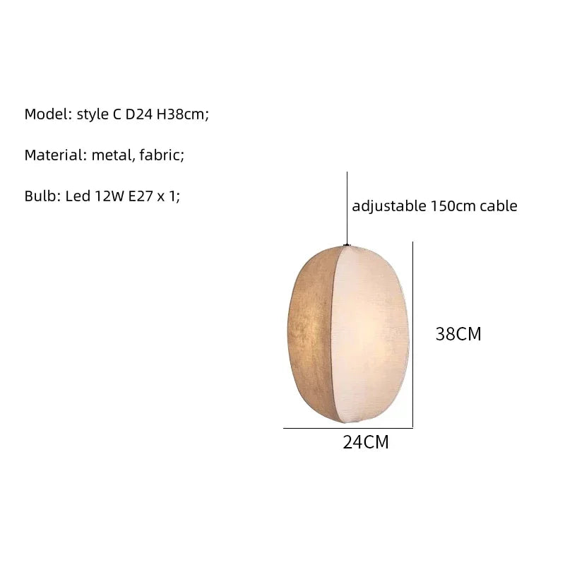 LINEN GLOBE PENDANT LIGHTS | CL855L52