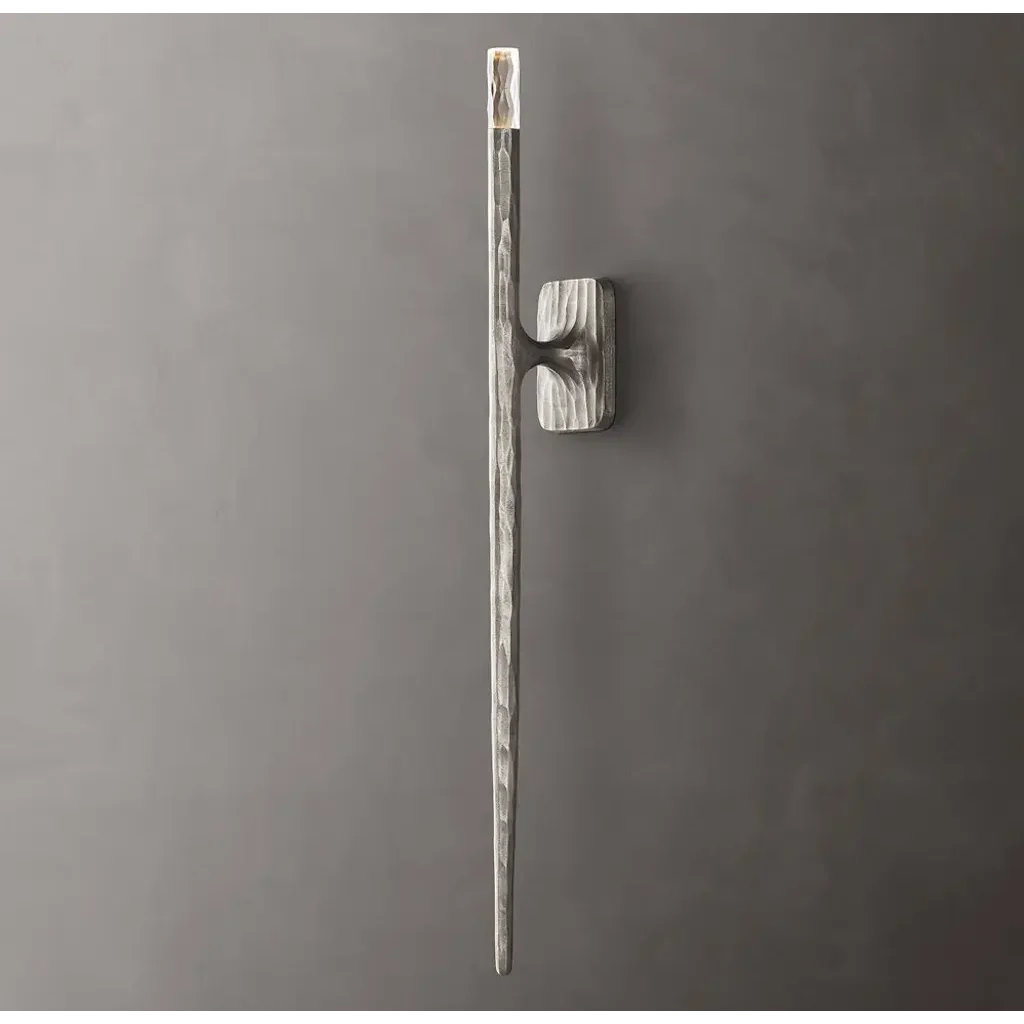LONG Silver Brass WALL SCONCES | CLRE0079LS