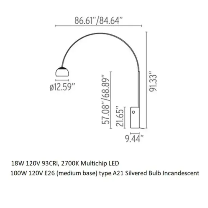 LUMINA ARCIFORM FLOOR LAMP