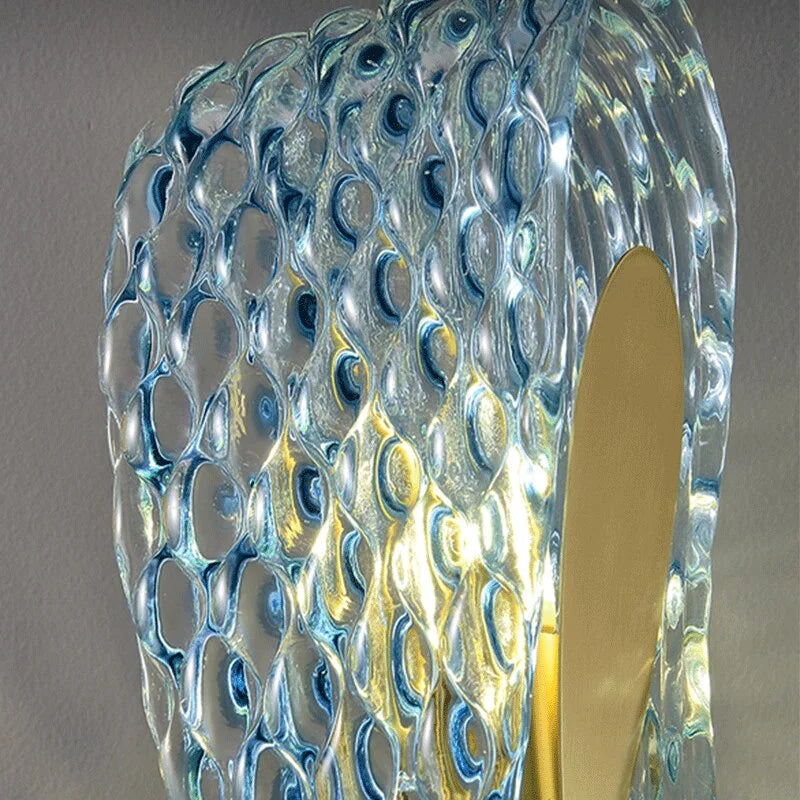 LUXMUR BLUE CRYSTAL WALL SCONCES