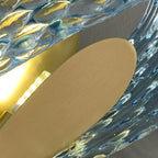 LUXMUR BLUE CRYSTAL WALL SCONCES