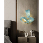 LUXMUR BLUE CRYSTAL WALL SCONCES