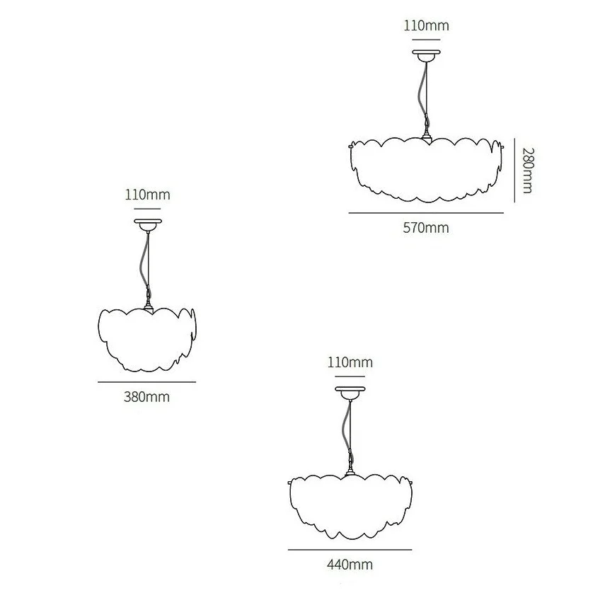 LUXURIOUS ROUND CHANDELIER | LAYERED SCALE PATTERN