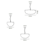 LUXURIOUS ROUND CHANDELIER | LAYERED SCALE PATTERN