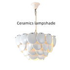 LUXURIOUS ROUND CHANDELIER | LAYERED SCALE PATTERN