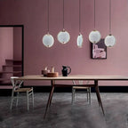 MANSIERO GREEN BRASS GLASS PENDANT LIGHTING