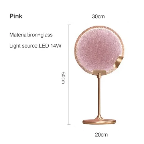 MANSIERO GREEN BRASS GLASS TABLE LAMP