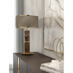 MARBLE & BRASS TABLE LAMP | CLSPSB957