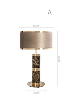 MARBLE & BRASS TABLE LAMP | CLSPSB957