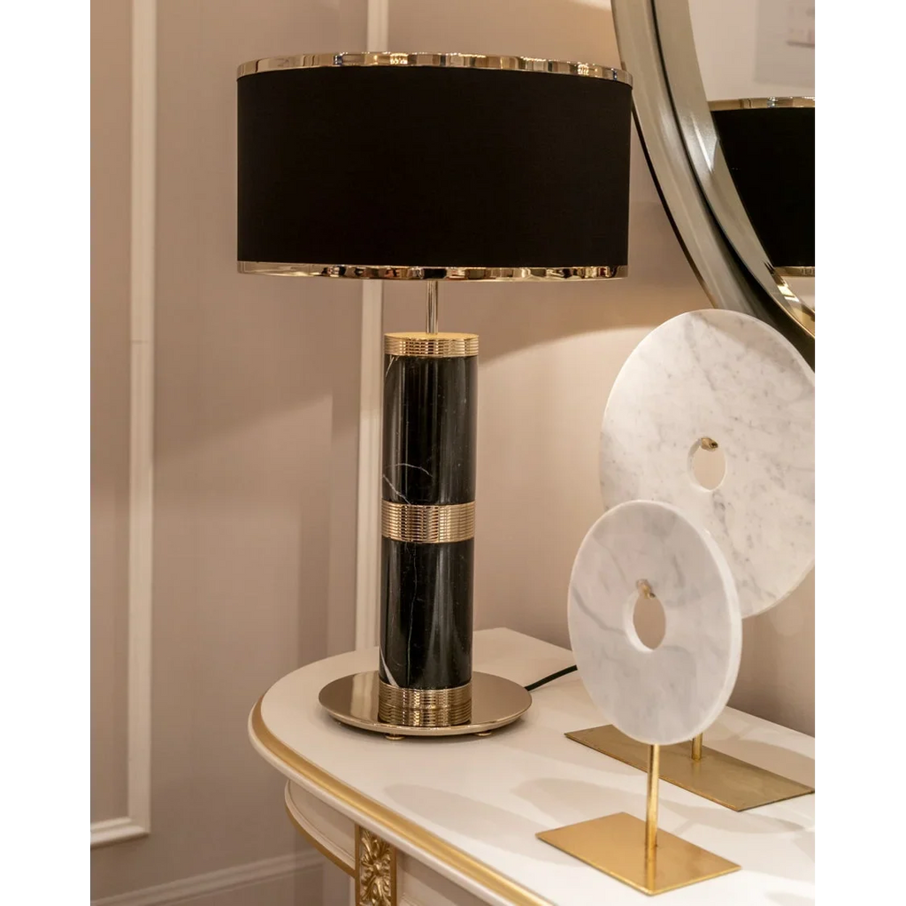 MARBLE & BRASS TABLE LAMP | CLSPSB957B