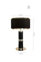 MARBLE & BRASS TABLE LAMP | CLSPSB957B