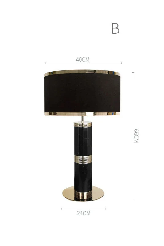 MARBLE & BRASS TABLE LAMP | CLSPSB957B