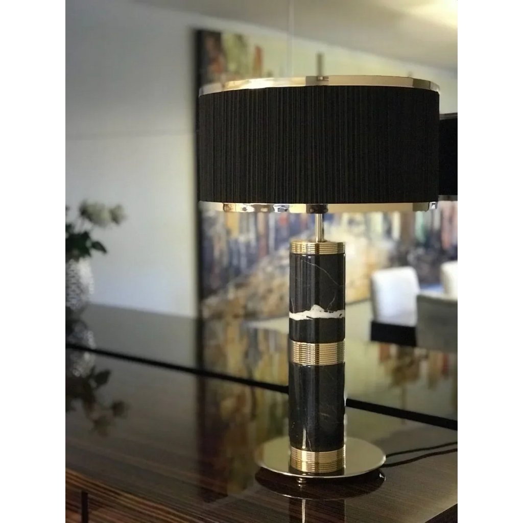 MARBLE & BRASS TABLE LAMP | CLSPSB957B