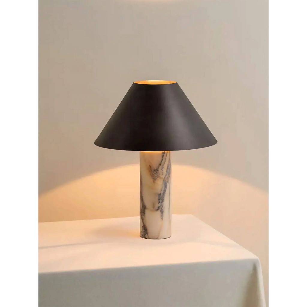 MARBLE COLUMN TABLE LAMP | CLBULS02