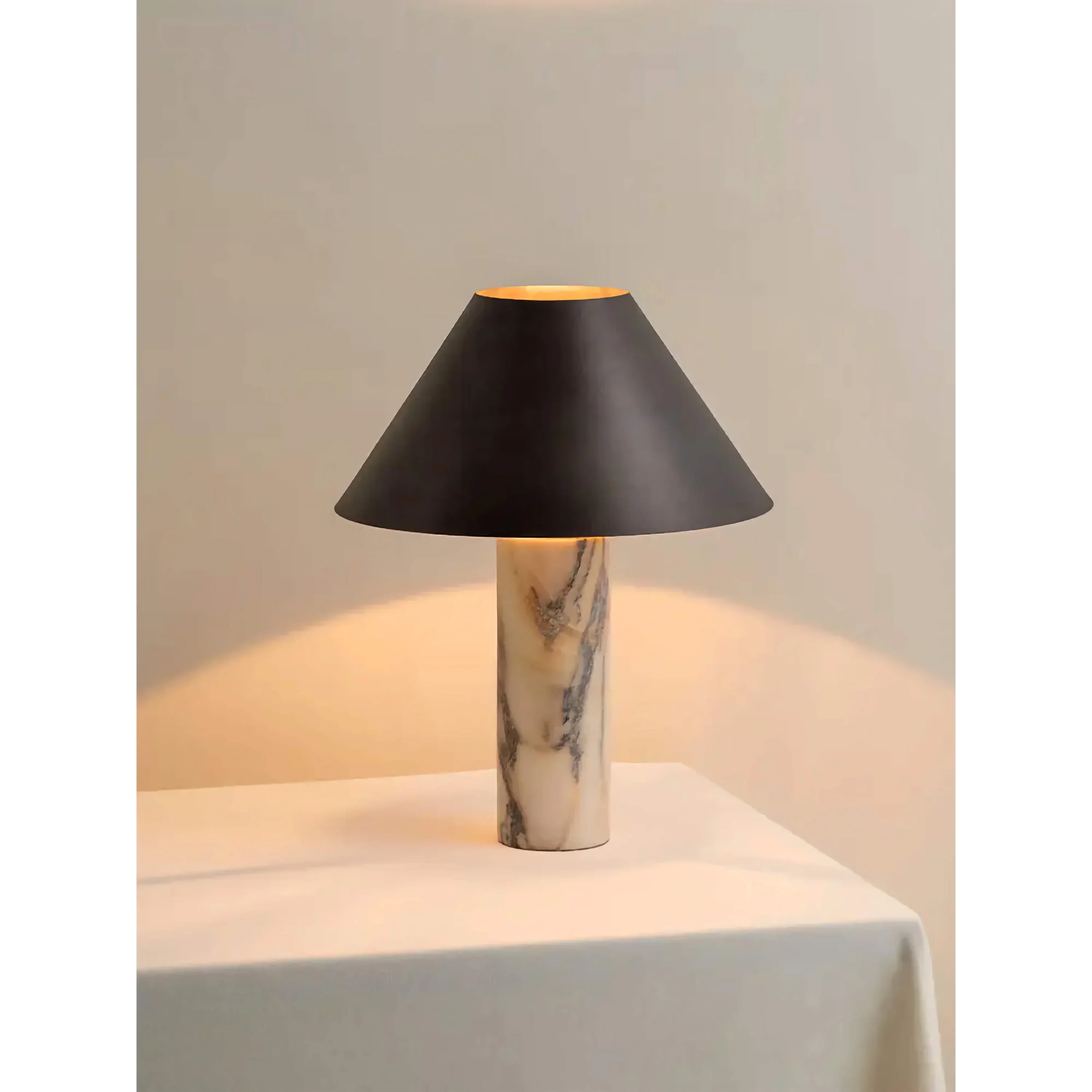 MARBLE COLUMN TABLE LAMP | CLBULS02