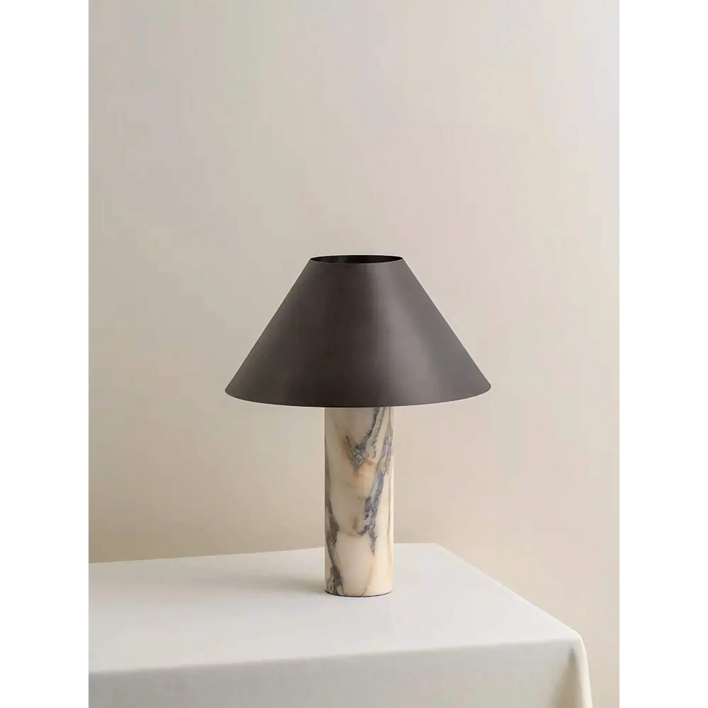 MARBLE COLUMN TABLE LAMP | CLBULS02