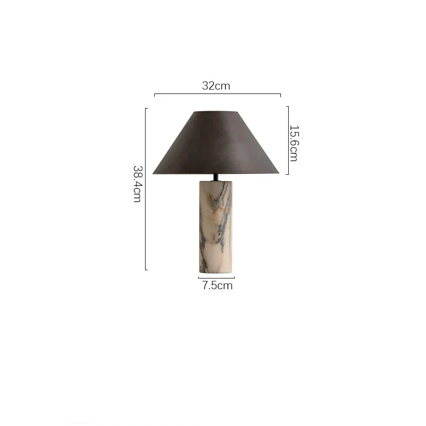 MARBLE COLUMN TABLE LAMP | CLBULS02