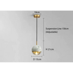 MARBLE COPPER CORD PENDANT LIGHTS | DESIGN CL841002