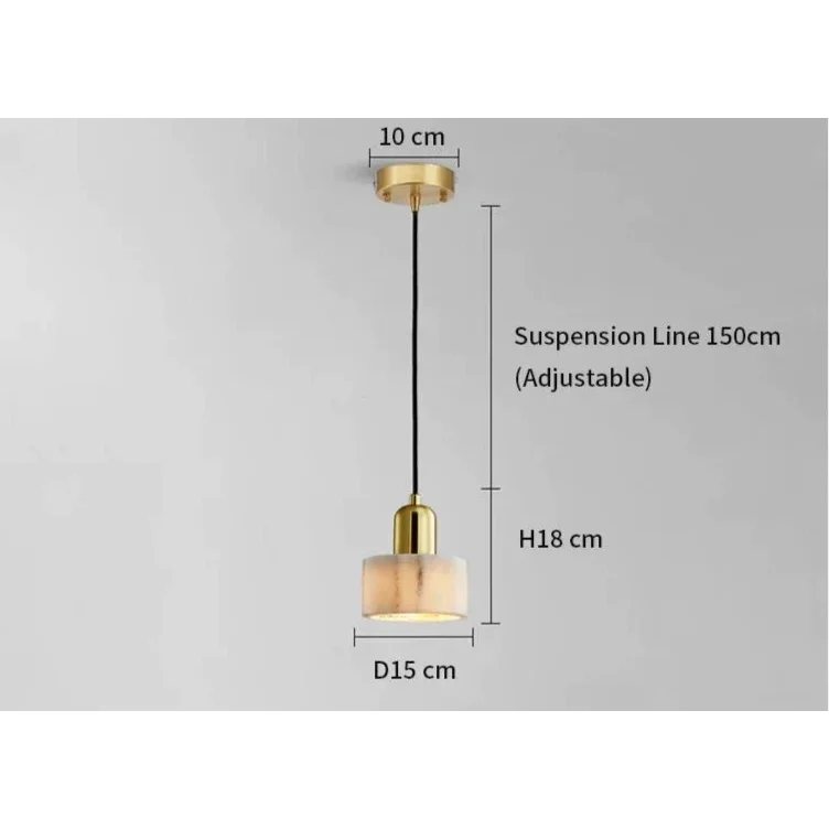 MARBLE COPPER CORD PENDANT LIGHTS | DESIGN CL841002