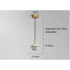 MARBLE COPPER CORD PENDANT LIGHTS | DESIGN CL841002