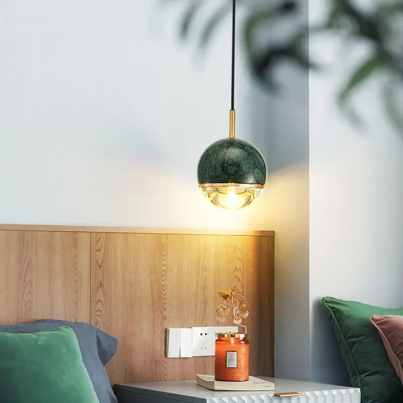 MARBLE COPPER CORD PENDANT LIGHTS | DESIGN CL841002
