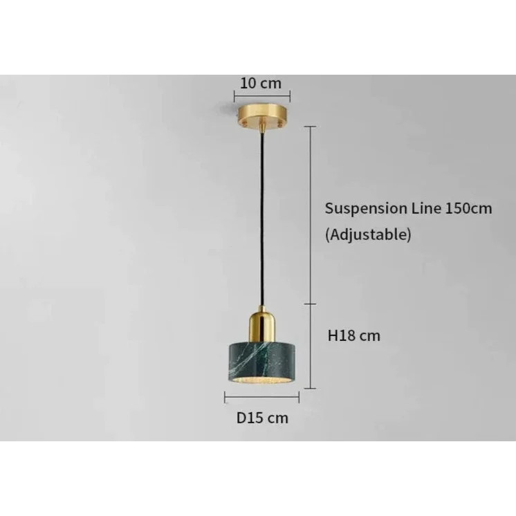 MARBLE COPPER CORD PENDANT LIGHTS | DESIGN CL841002