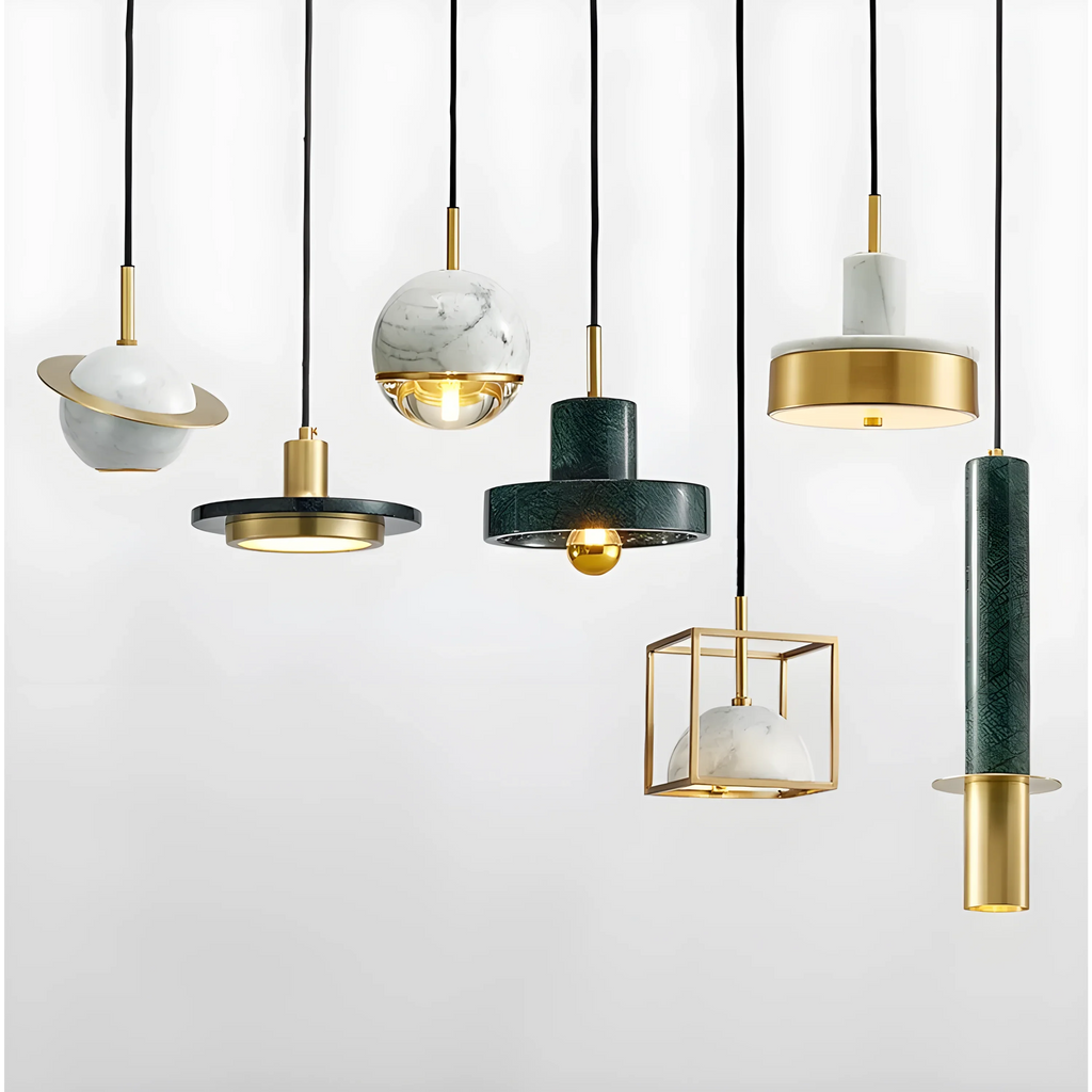 MARBLE COPPER CORD PENDANT LIGHTS | DESIGN CL841002