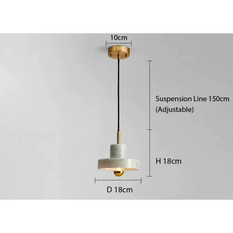 MARBLE COPPER CORD PENDANT LIGHTS | DESIGN CL841002