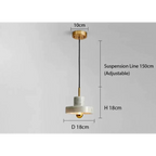 MARBLE COPPER CORD PENDANT LIGHTS | DESIGN CL841002