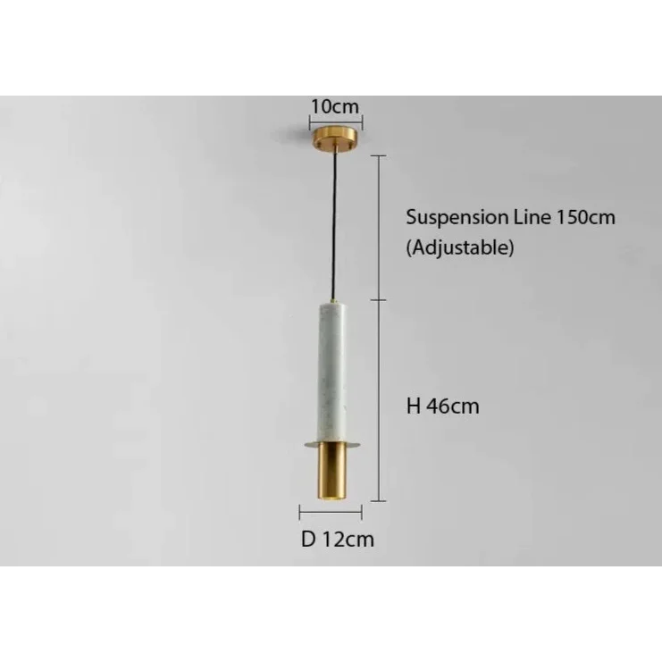 MARBLE COPPER CORD PENDANT LIGHTS | DESIGN CL841002