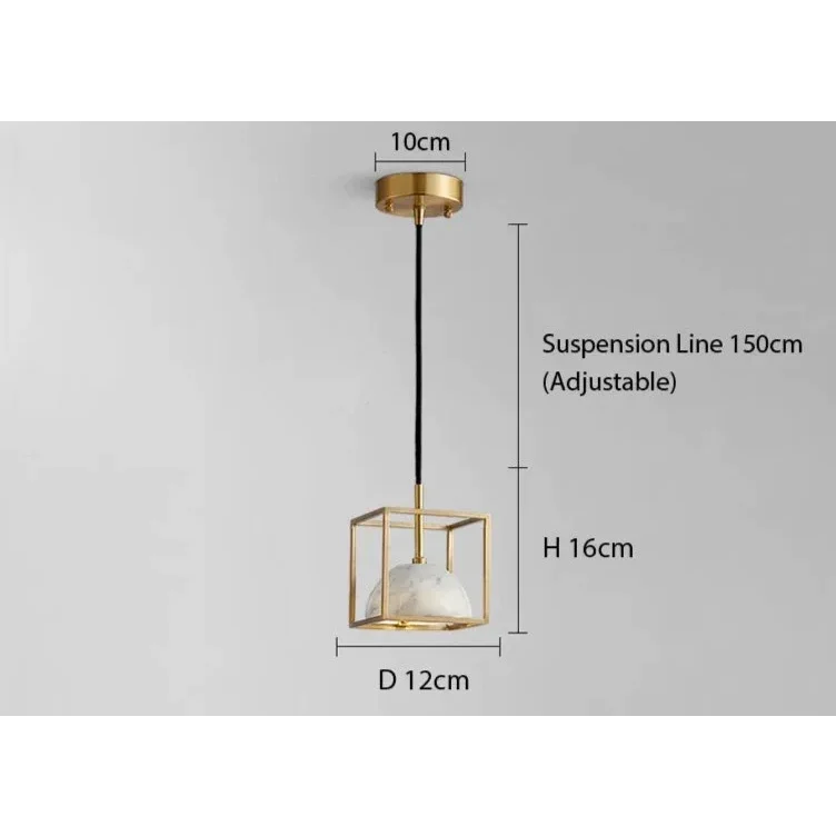 MARBLE COPPER CORD PENDANT LIGHTS | DESIGN CL841002