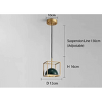 MARBLE COPPER CORD PENDANT LIGHTS | DESIGN CL841002