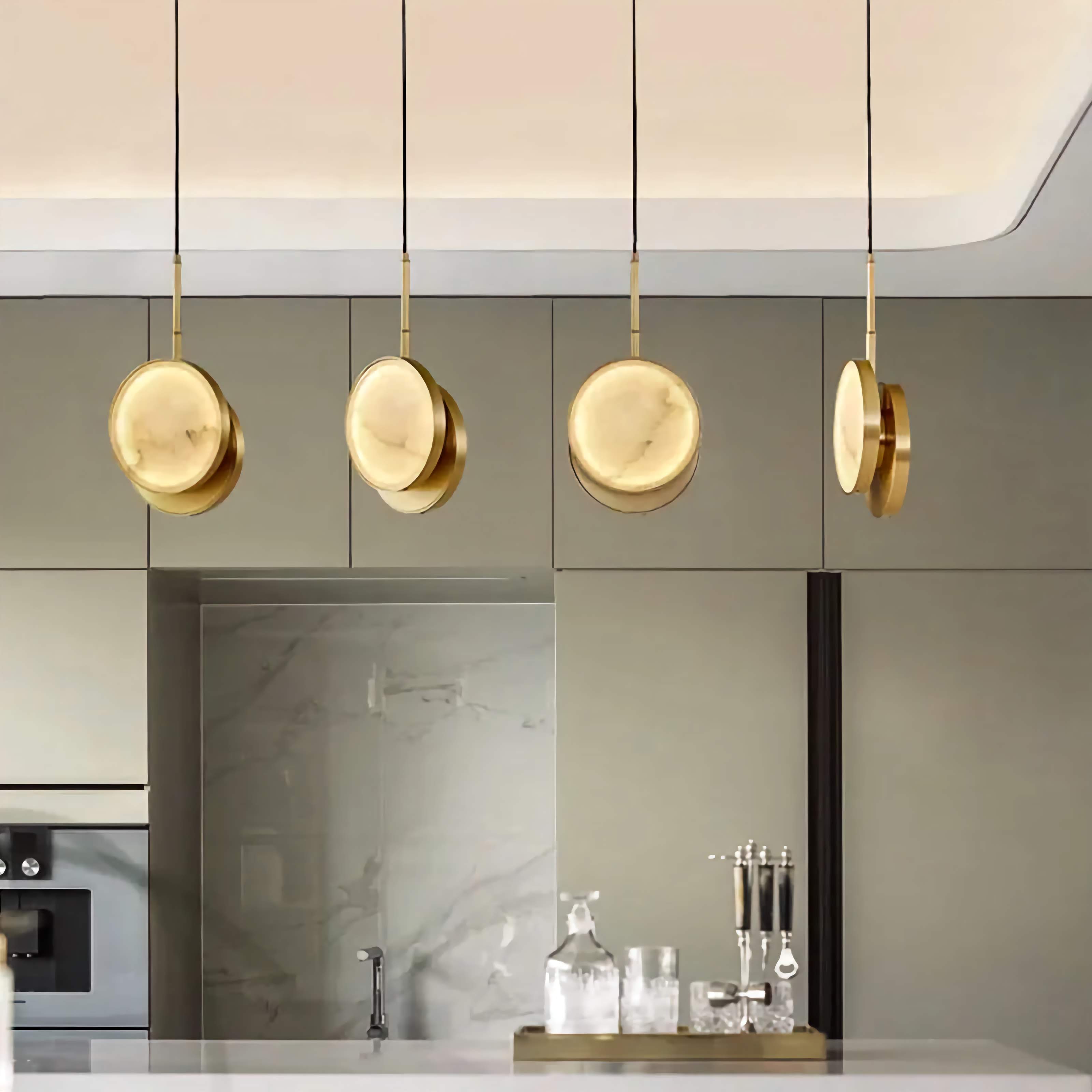 MARBLE & COPPER PENDANT LAMP | CLH8522