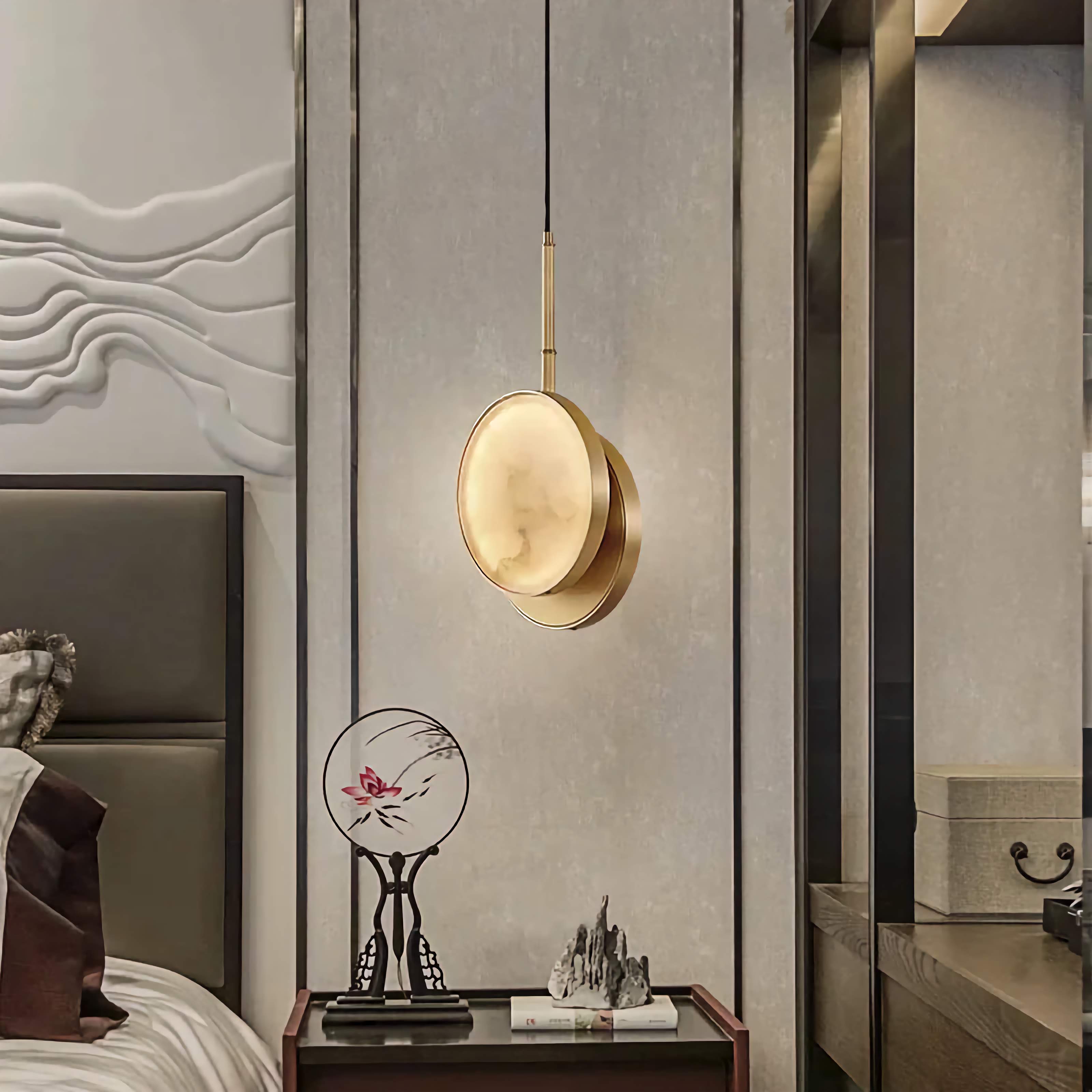 MARBLE & COPPER PENDANT LAMP | CLH8522