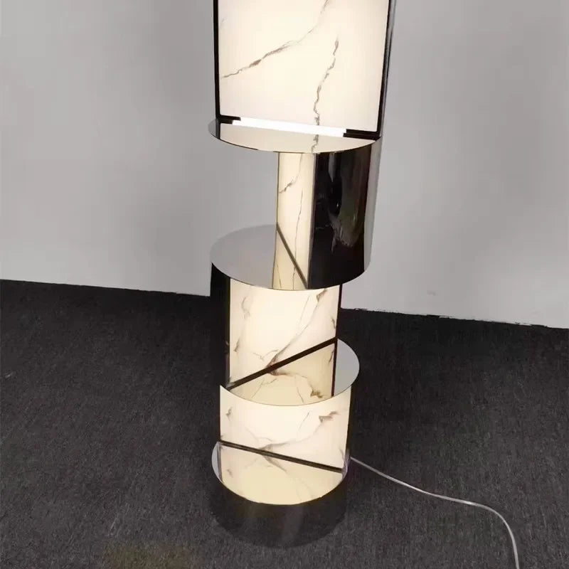 MARBLE EFFECT LED FLOOR LAMP | CL858850M