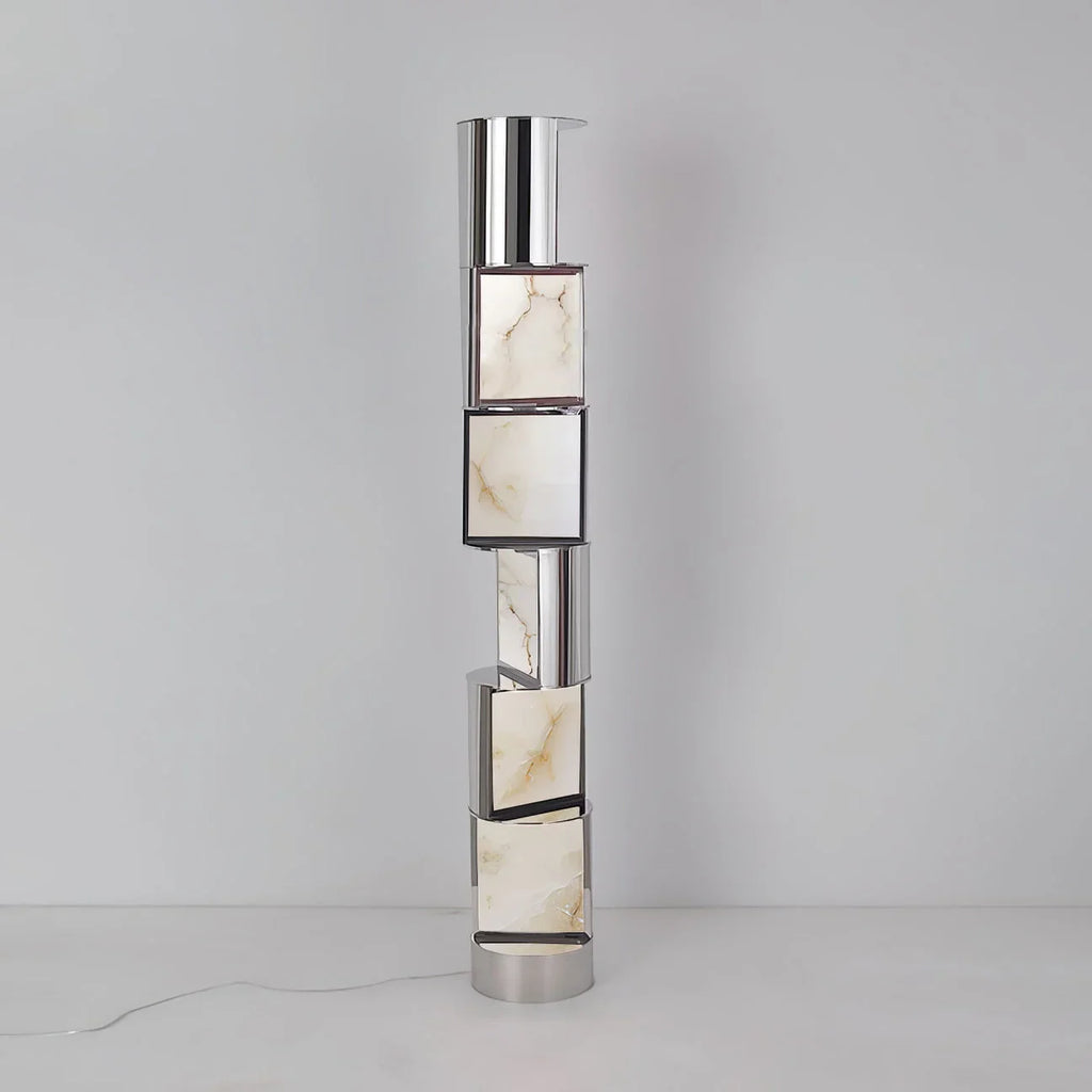 MARBLE EFFECT LED FLOOR LAMP | CL858850M