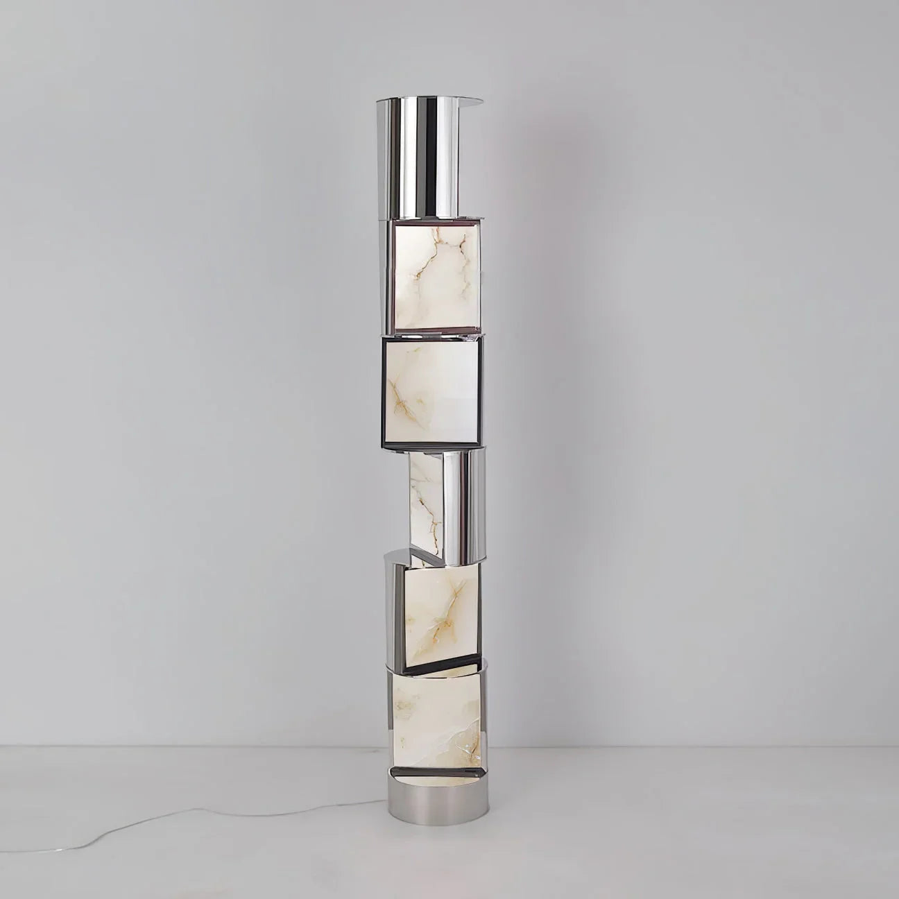 MARBLE EFFECT LED FLOOR LAMP | CL858850M