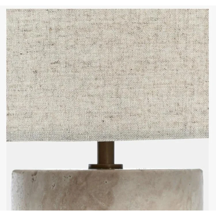 MARBLE AND FABRIC TABLE LAMP | DESIGN CLGB02587