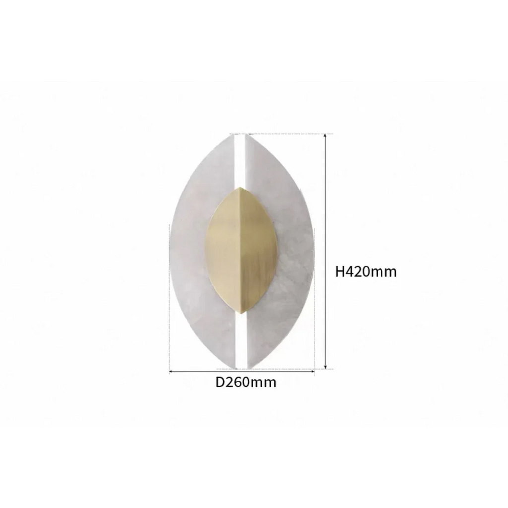 MARBLE LEAF SCONCE | CLMARBCF05