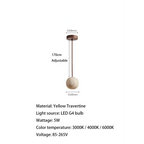 MARBLE WOOD PENDANT LAMP | CL8870022