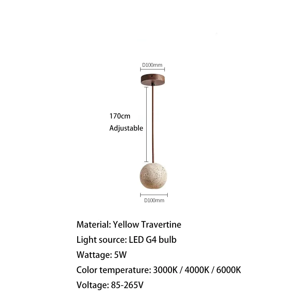 MARBLE WOOD PENDANT LAMP | CL8870022