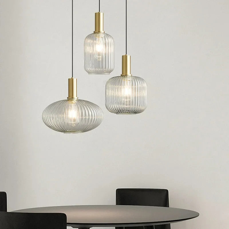 MARIA TRANSPARENT GLASS PENDANT LIGHTS