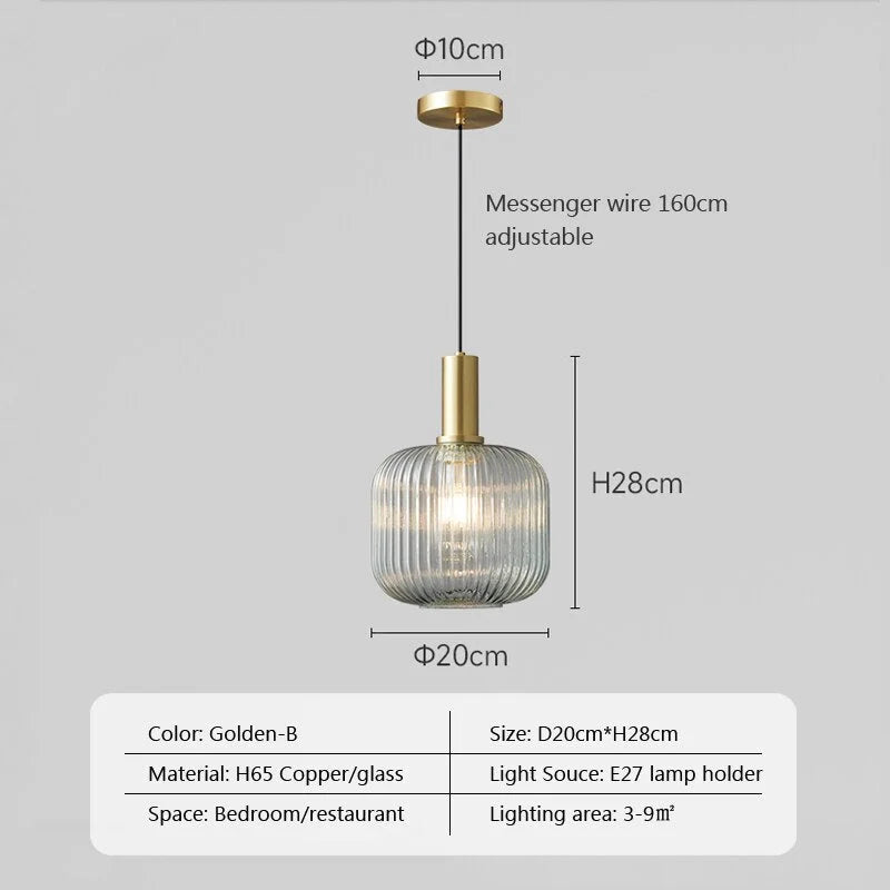 MARIA TRANSPARENT GLASS PENDANT LIGHTS
