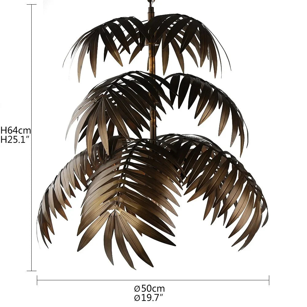 METAL LEAVES CEILING LIGHT FIXTURES